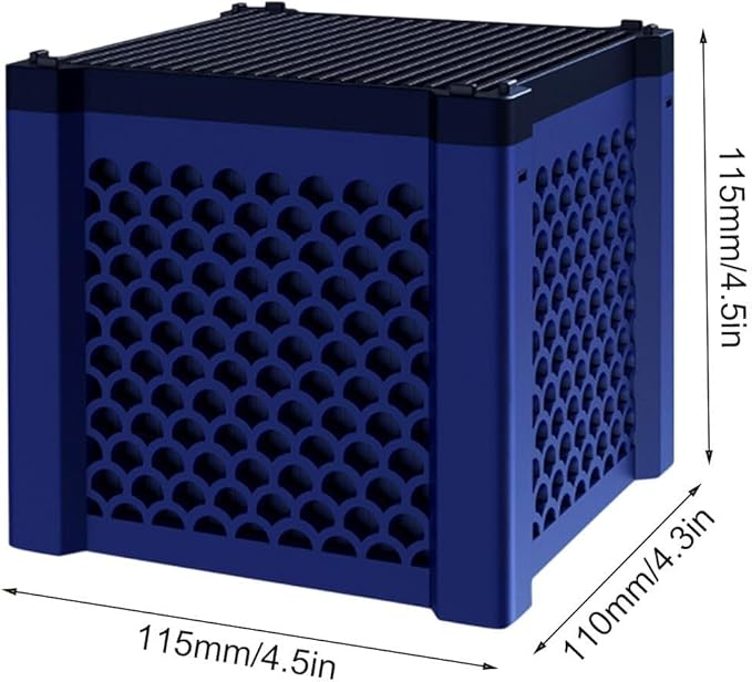 Pure Cube Aquarium Filter 2.0 - Activated Carbon Water Filtration Block for Fish Tanks, Horse Troughs & Livestock Tanks (Blue, 1-Pack)