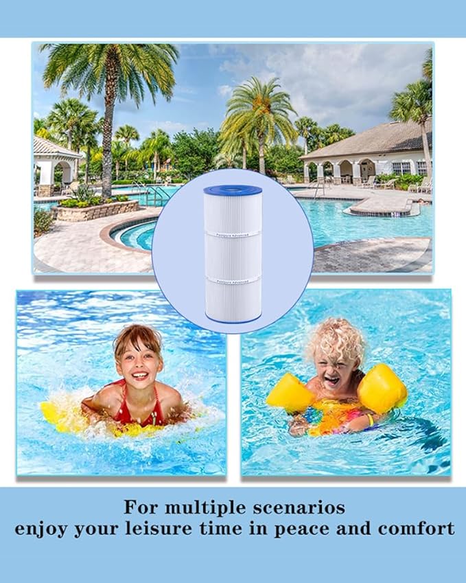 PWK35B Hot Springs Limelight Series Spa Filters, Compatible with Watkins 1642301-1, 78161, 78286, Filbur FC-3921, Pleated Fabric Filter Media 2 Pack