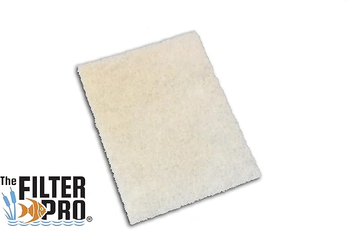 Cut Replacement Skimmer Mat - 14" x 18" x 1.25" Thick Beige Coarse Filter Media to Fit Popular Brands, Made in USA