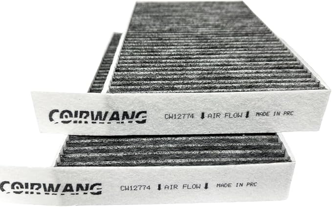 CF12774 & CUK25150 Cabin Air Filter with Activated Carbon Compatible with Tesla Model 3 2017-2025 / Model Y 2020-2025 - Replaces 1107681-00-A