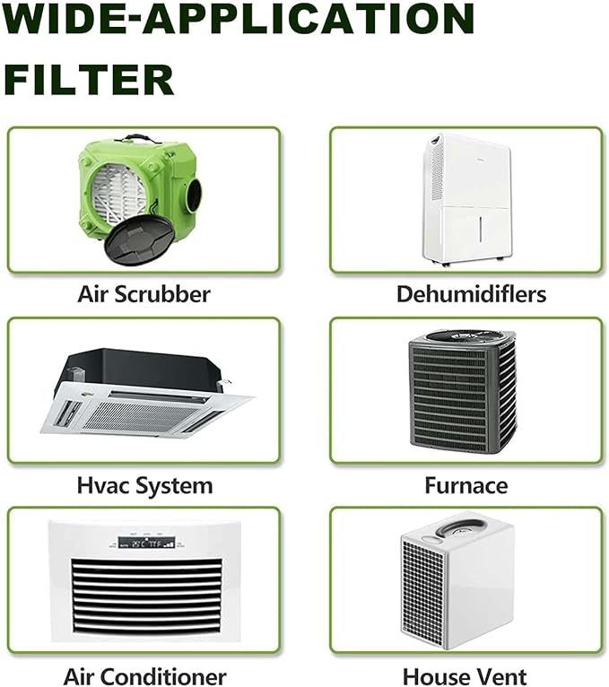 10x10x1 Furnace Air Filters 4 Pack, MERV 8 MPR 600 & FPR 5 Filtering, HVAC Air Filter Replacement (exact dimensions: 9 3/4"x9 3/4"x3/4")