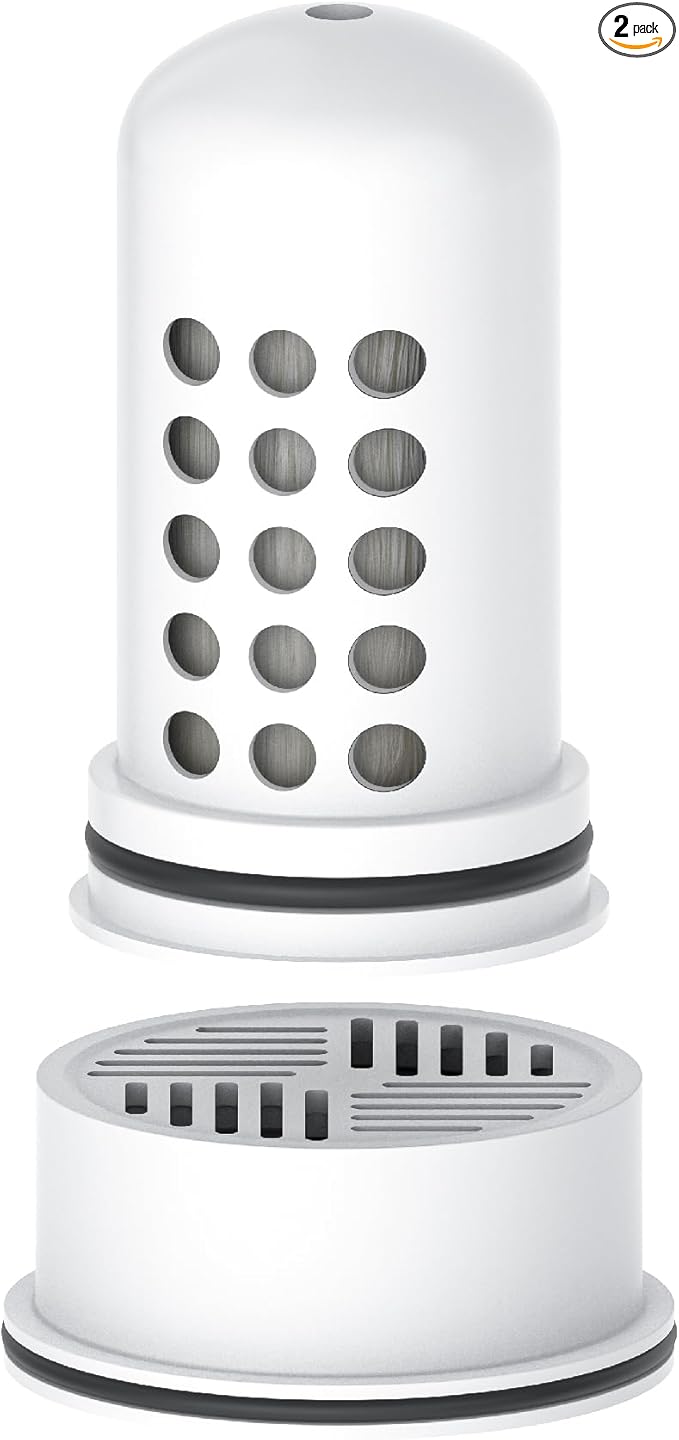 AQUA CREST Water Filter Compatible with LifeStraw® Home Pitcher and Dispenser Systems, Replacement for LifeStraw® Water Filter, Reduces Chlorine, 1 Membrane Micro Filter and 1 Activated Carbon Filter