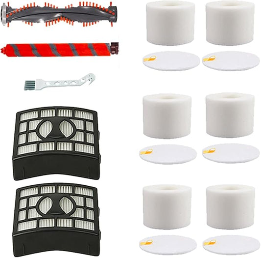 Soft Bristle Brushroll Roller Hepa Foam Filter Replacement Parts for Shark NV800 NV800W NV801 NV801Q NV803 UV810 Vacuum