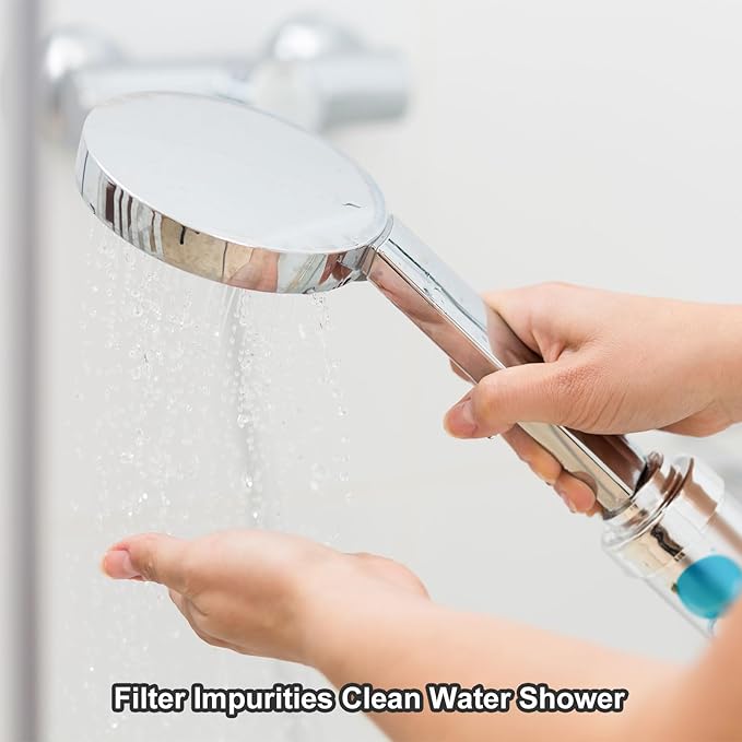 uxcell 12 Pcs Shower Head Filter 3 Inch PP Cotton Filter Cartridge Replacement High-Pressure Handheld Fan Shower Jet Sets