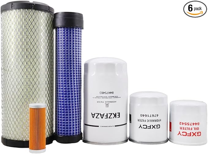 84475542 84475483 84539215 47797858 47671640 87682998 Filter Kit Compatible with New Holland Compact Tractors TC35A TC35D TC35DA TC40A TC40D TC40DA TC45A TC45DA