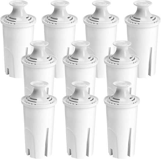 Water Filter Replacement for Brita Stand Pitchers,10 Packs Water Filters Fit for Brita OB03, Classic 35557, Mavea 107007 by APPLIANCEMATES