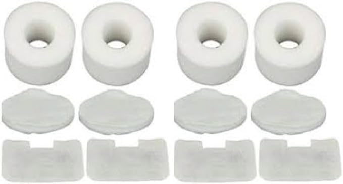 Nispira Filter Set Compatible With Shark NV42 Deluxe Upright Vacuum Cleaner Compared to Part #XFF36. Fits UV402 UV410, NV36, NV36A, NV42, NV44, NV46, NV46C, 4 Sets