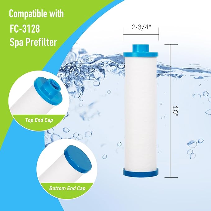 Hot Tub Filter Disposable Pool and Spa, Garden Hose Pre Filter, Replaces for Filbur FC-3128, Pleatco PPS2100, PP6903, 1 Pack