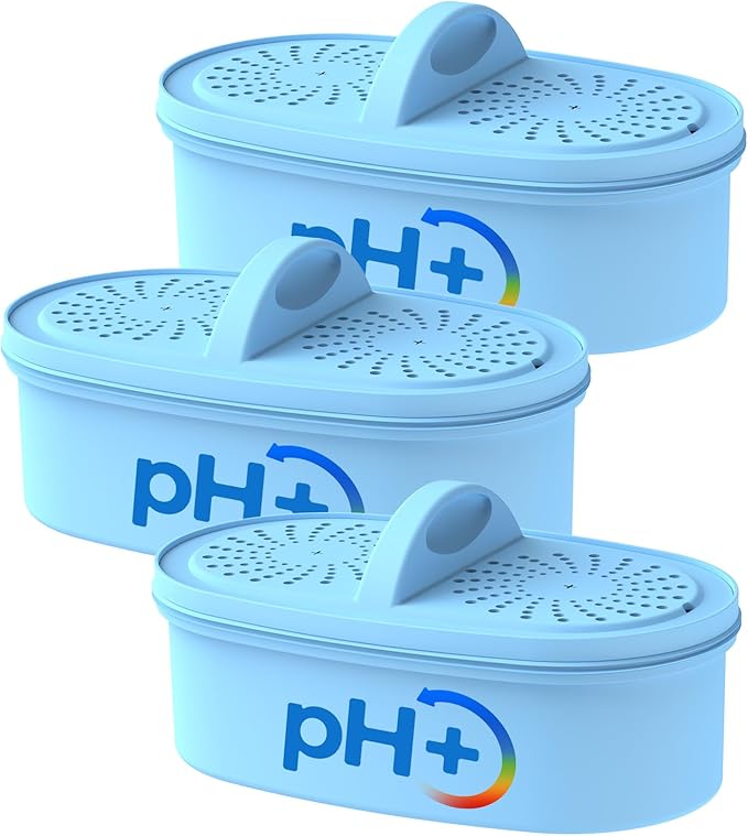 Alkaline Water Filter Replacement for All Waterdrop Pitcher and Dispenser Filtration System, Fits Waterdrop WD-PF-AL, Reduces PFOA/PFOS, Chlorine, Last Up to 100 Gallons, 3 Packs, AQUA CREST