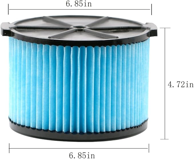 Replacement Filter for Ridgid VF3500 3-Layer Wet/Dry 3-4.5 Gallon Portable Vacuum Compatible with WD4050 WD4070 WD45-2 Packs