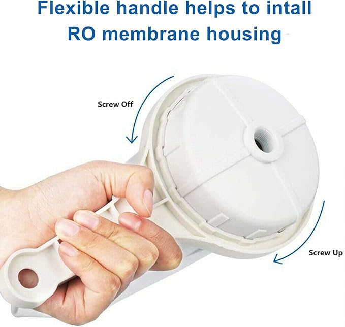 100 GPD RO Membrane with Reverse Osmosis Membrane Housing Set, Reverse Osmosis Filter Replacement Kit, RO Membrane Housing Set for DIY RO Water System & Maple Syrup Reverse Osmosis System