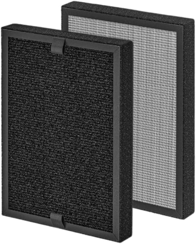 Nispira KF250 True HEPA Replacement Filter Set Compatible with Kenmore 1200e Series Air Purifier PM2010 KALADO KCA01 Air Purifiers, Pack of 2