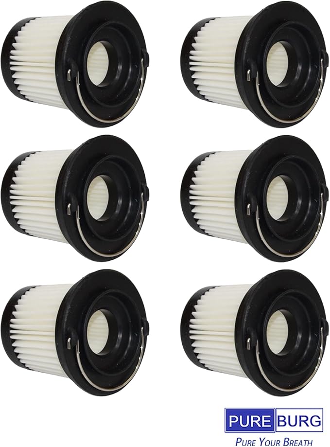 PUREBURG 6-Pack Replacement Filter Compatible With Autobot VX, Vmini V automotive Vacuum Cleaner,Dust Hair large particles dander