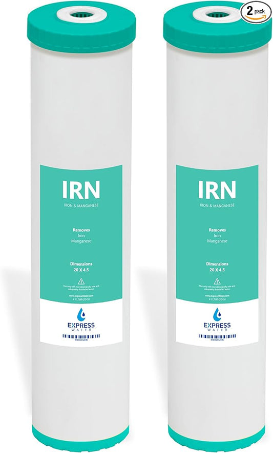 Express Water – Iron & Manganese Reducing Replacement Filter – Whole House Iron Replacement Water Filter – High Capacity Water Filter – 4.5” x 20” inch