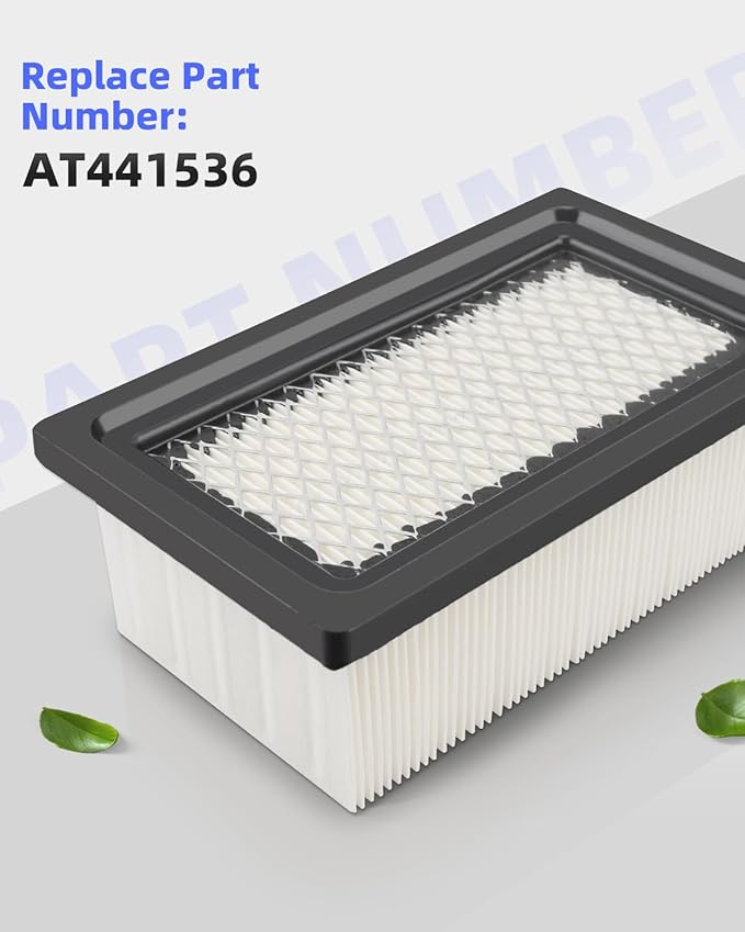 2 Pack AT441536 Cab Air Filter Fit for John Deere 312GR 314G 316GR 317G 318E 318G 319E 320E 320G 323E 324E 324G 325G 326E 328E 329E 330G 331G 332E 332G 333E 333G