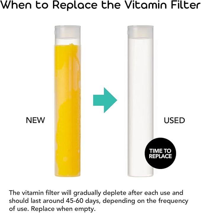 Barumi Livo Vitamin C Filter for Livo Kids Handheld Showerhead | Good for Skin and Hairs | Removes Rust and Fine Particles from Tap Water, Easy Installation | 3-Pack