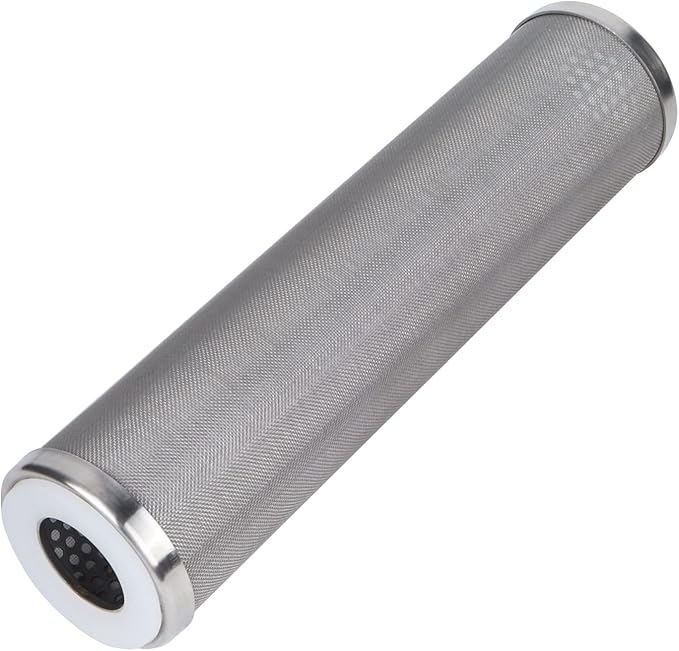 Amwater Stainless Steel Cleanable Wire Mesh Filter Cartridge 10”Length,2.5"OD(100 Micron)