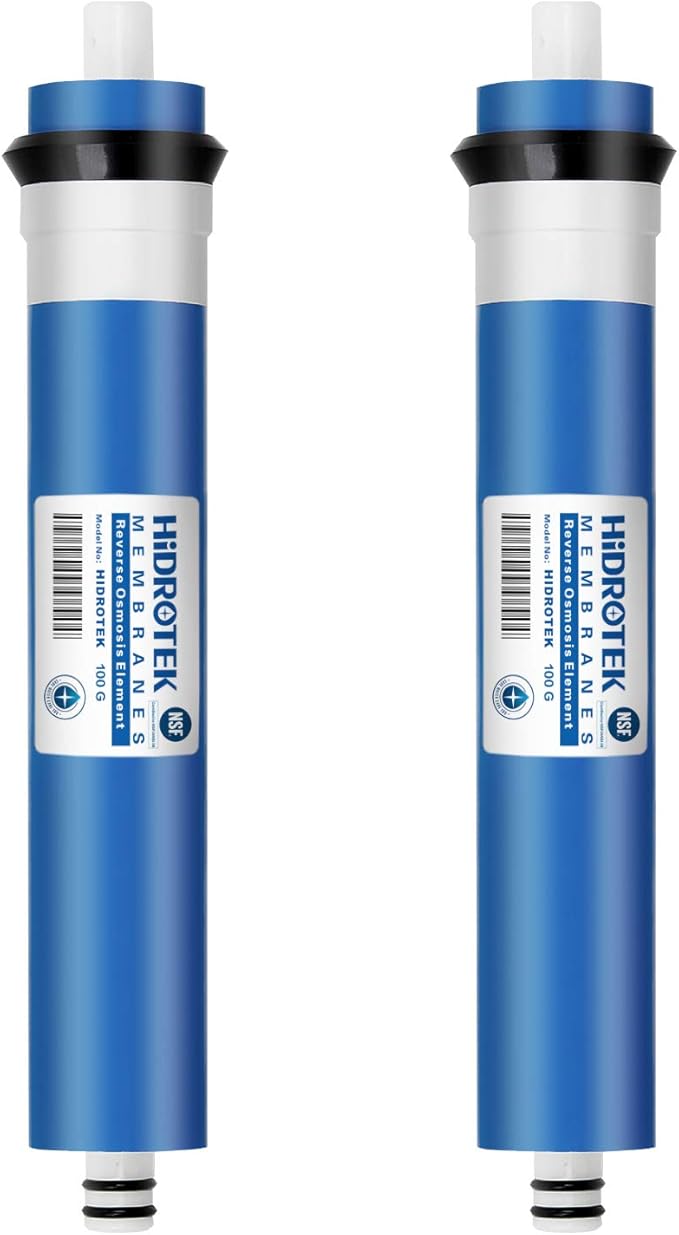 Geekpure Reverse Osmosis RO Membrane 100 GPD -NSF Certificated-Water Filter Replacement Cartridge-Pack 2
