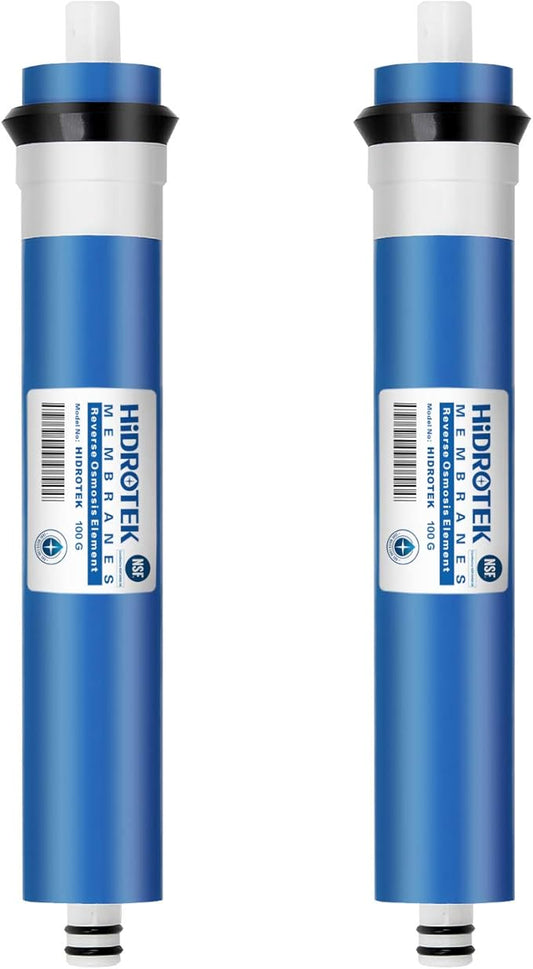 Geekpure Reverse Osmosis RO Membrane 100 GPD -NSF Certificated-Water Filter Replacement Cartridge-Pack 2