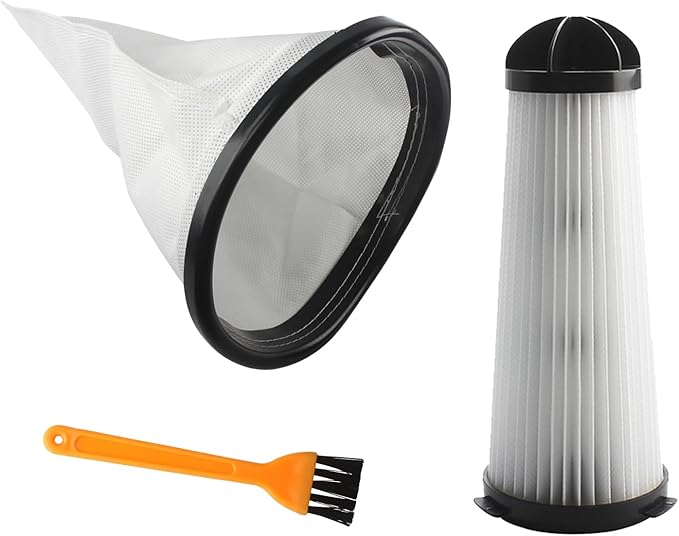 2KE2105000 HEPA Cloth Bag Liner and 2KE2110000 Replacement Filter Fit for Hoover Shoulder Vac Pro Vacuum Cleaner C2401 and for Royal RY4000, RY4001 backpack Vacuum