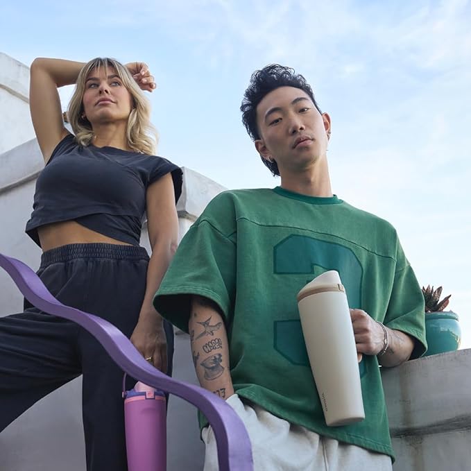 Owala FreeSip Tumbler - Stainless Steel - 40-oz. - Tan (Lightly Toasted)