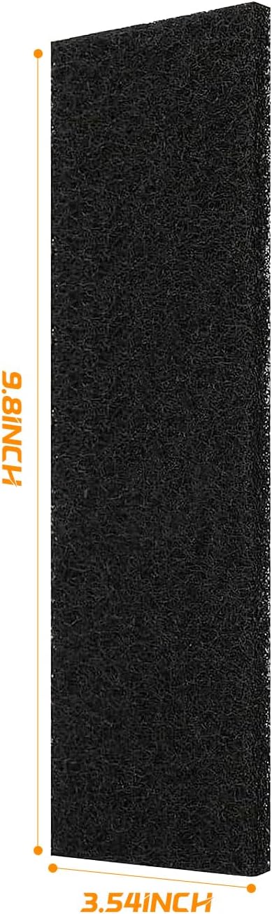 Pacify 10 PCS Ceiling Fan Filters for Blades, Activated Coconut Shell Carbon Fan Filters for Ceiling Fan Blades, Universal Fan Air Purifier Pad for Home Office Traps Household Contaminants (5)