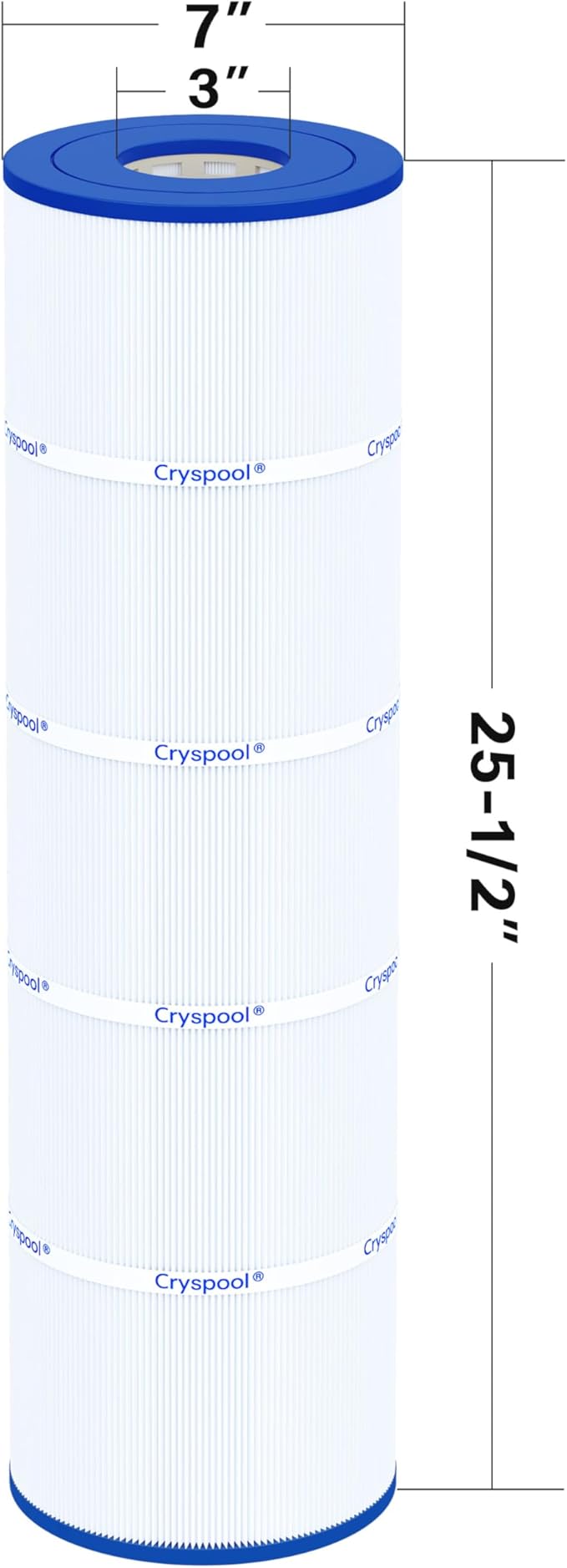 Cryspool® 07072 Filter Compatible with CX880XRE, SwimClear C4030, C4025, C4020, PA106-PAK4, C-7488, FC-1226, 4×106 Sq. Ft Pool Filter Cartridge, 4 Pack