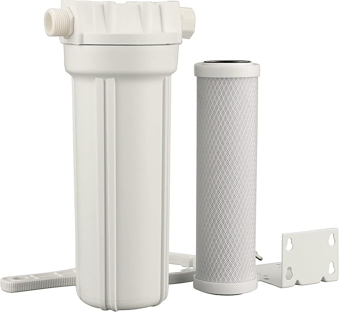 FLOW/PURWATT Watts 520021 RV/Boat Single Exterior Water Filter with Garden Hose Fittings