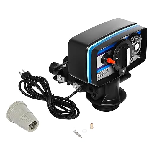 Water Softener Control Valve Head, 5600SM Water Softner System Filter Softening Head for 8-14" Diameter Tank, 110V Automatic Digital Control Valve for Water Softeners