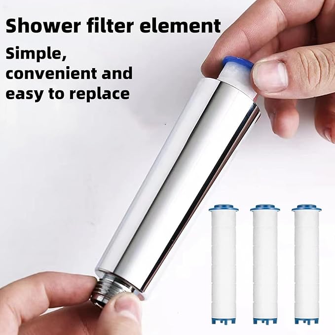 Showerhead Filters, 10 Pcs, Ion Shower Drops Head Filter, PP Cotton Filtered Shower Handheld, Filter Element Multiple Specifications, Suitable for Different Models of Shower Heads (White, 9cm/3.54in)
