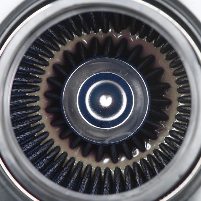 Kyostar 3/3.5/4inch Inlet Cold Air Intake Cone Replacement Performance Washable High Flow Dry Air Filter, Blue