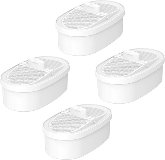 4 Pack WD-PF-01A Plus Replacement Filter for All Water-Drop Pitcher Filtration System, Compatible with Water-Drop WD-PF-01A Plus, Reduces PFOA/PFOS, Chlorine, Last Up to 3 Months or 200 Gallons, White