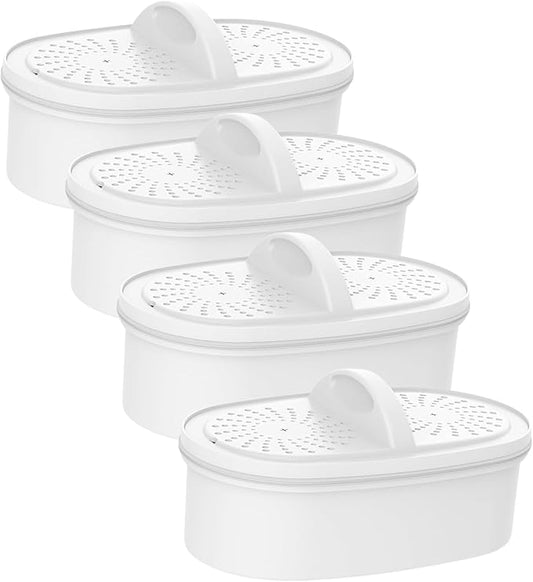 Replacement for All Waterdrop Pitcher and Dispenser Filtration Systems, Fits Waterdrop WD-PF-01A Plus, Reduces PFAS, PFOA/PFOS, Chlorine, Last Up to 200 Gallons (Pack of 4), AQUA CREST