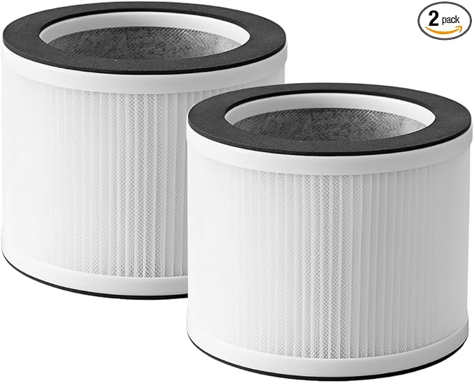 Nispira True HEPA Filter Replacement Compatible with Rigoglioso Air Purifier GL-2109 GL2109. 2 Packs