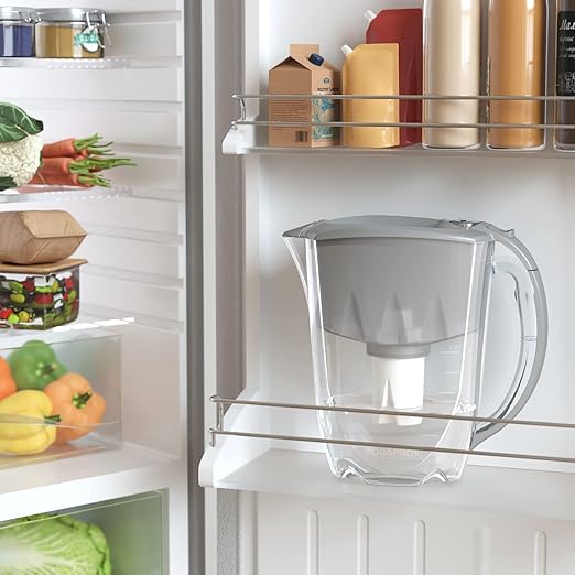 AQUAPHOR Water Filter Pitcher Ideal 7 Cup with 3 x B15 Filters - Grey