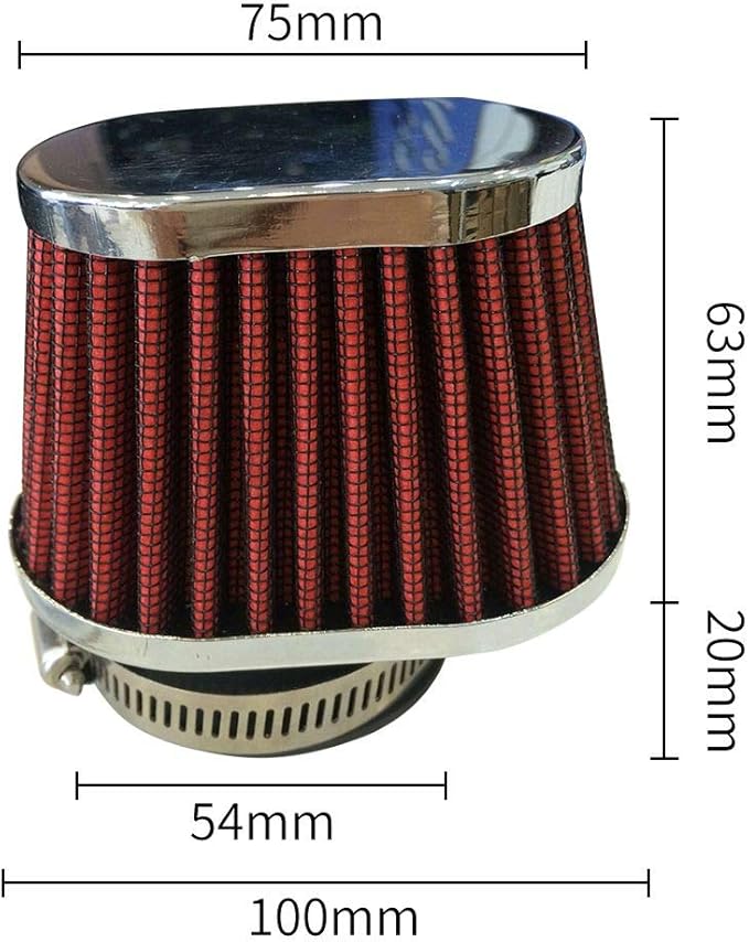 NIBBI Universal Air Filter - 54mm Breather Filter for Dirt, Mini, Pit Bikes - Fits HONDA, YAMAHA, SUZUKI, SSR, TTR