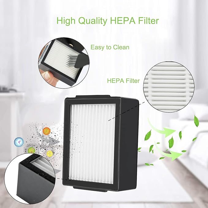 Replacement Parts Accessories for iRobot Roomba i7 i6 i8 i3 i4 i1 e5 e6 I E Series Vacuum Cleaner Includes 1 Pack Roller Brush, Front Caster Wheel, 3 Pack Filter, Side Brush