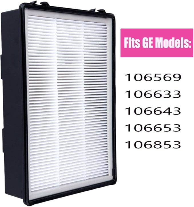 HAPF600 Filter for Holmes Air Purifier Filter B replace HAP726-U HAP1625 HAPF600D-U2 fits GE 106633 106643 106653 Models, Replacement Holmes HEPA Air Filter by TOPEMAI
