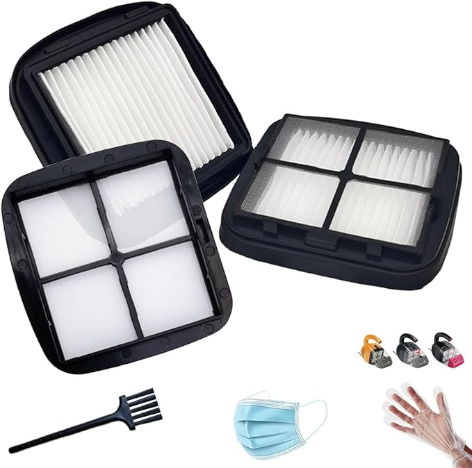 NKA 97D5 Pet Hair Eraser Filter Replacement, Compatible with Bissell Pet Eraser Corded Handheld Vacuum 33A1, 35V4, 47R5 Series, Replace Part #2037416, 2031432 (2 Pack)