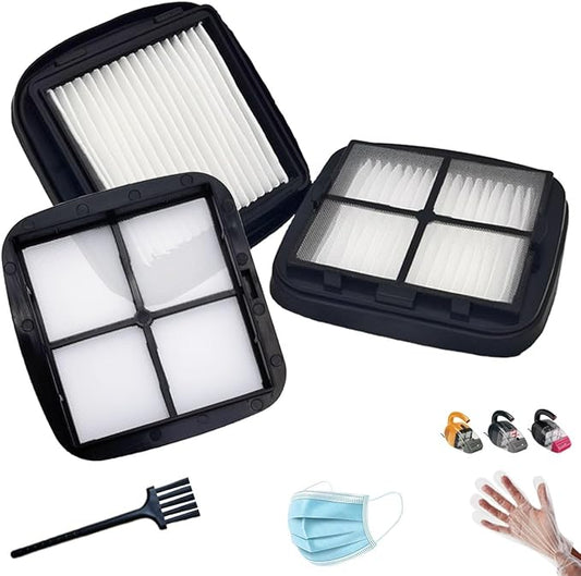 NKA 97D5 Pet Hair Eraser Filter Replacement, Compatible with Bissell Pet Eraser Corded Handheld Vacuum 33A1, 35V4, 47R5 Series, Replace Part #2037416, 2031432 (2 Pack)