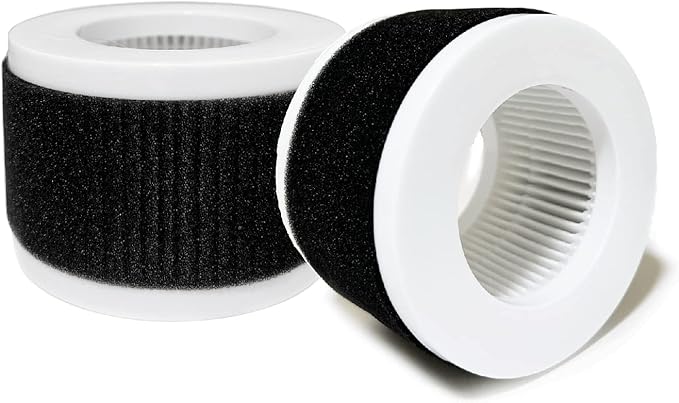 Nispira PB-P02 Replacement HEPA Filters for Pro Breeze Mini Air Purifier PB-P02 PB-P02F, 2 Packs