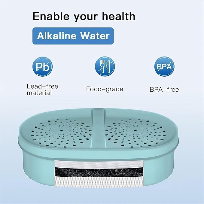 Alkaline Water Filter, Replacement for Waterdrop Pitcher Filtration System, Reduces PFAS, PFOA/PFOS, Chlorine, Clean Water in Seconds, Last Up to 3 Months or 200 Gallons (Pack of 3)
