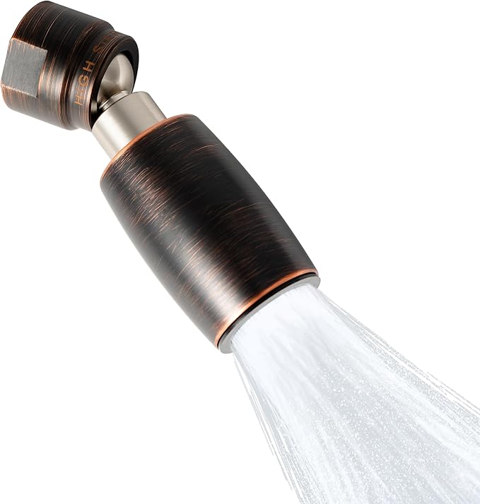 High Sierra Showerheads® - CLASSIC™ Solid Metal 1.8 GPM Award Winning, Low Flow Shower Head, Patented Nozzle Never Clogs - Oil Rubbed Bronze Finish