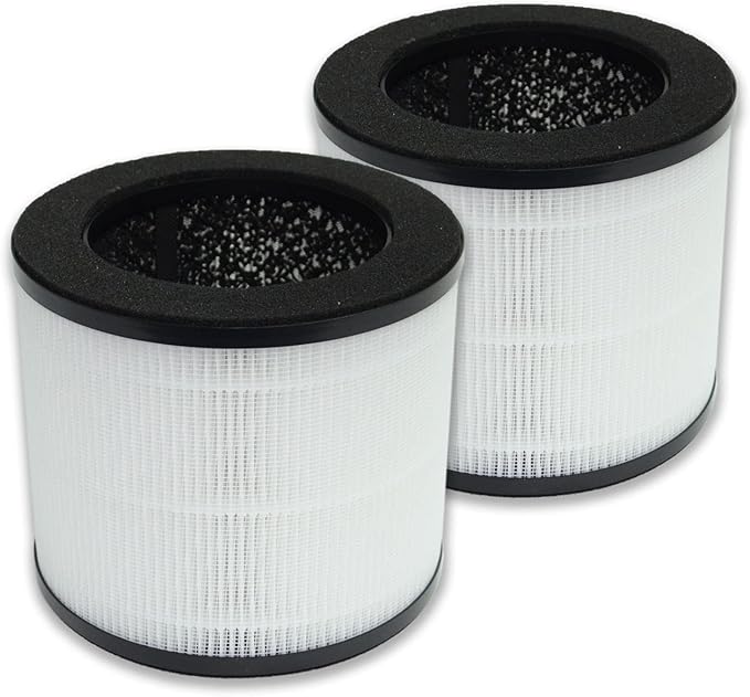 PUREBURG Replacement Filter Compatible with Himox H08 H08P Air Purifiers,2-Pack H13 HEPA 4-Stage Filtration Activated Carbon 2-in-1 Air Clean Dust VOCs