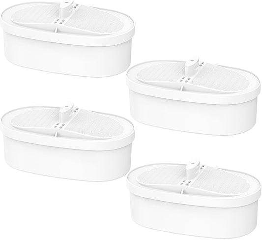 4 Pack Waterdrop® Replacement Filter WD-PF-01A Plus,Reduces PFOA/PFOS, Chlorine, Compatible with Waterdrop® Pitchers Replacement Filter，Lasts 3 Months or 200 Gallons, Premium Water Filtration