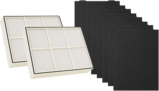 Nispira HEPA Filter with 4 Pre-Carbon Filters Compatible with Whirlpool Whispure Air Purifier Models AP25030K, APR25530L, APR25130L; Replaces Part # 1183051 1183051K, 2 Sets