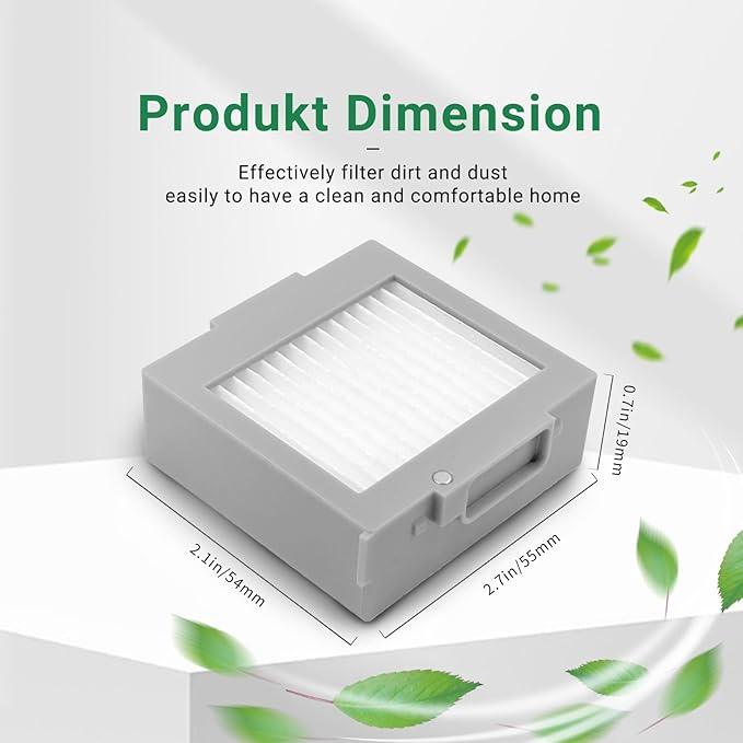 Replacement Filters Compatible with roomba max 705 vac/for Roomba Plus 504 Vac Robot Vacuum, HEPA Filter Accessory Kit 6 PACK