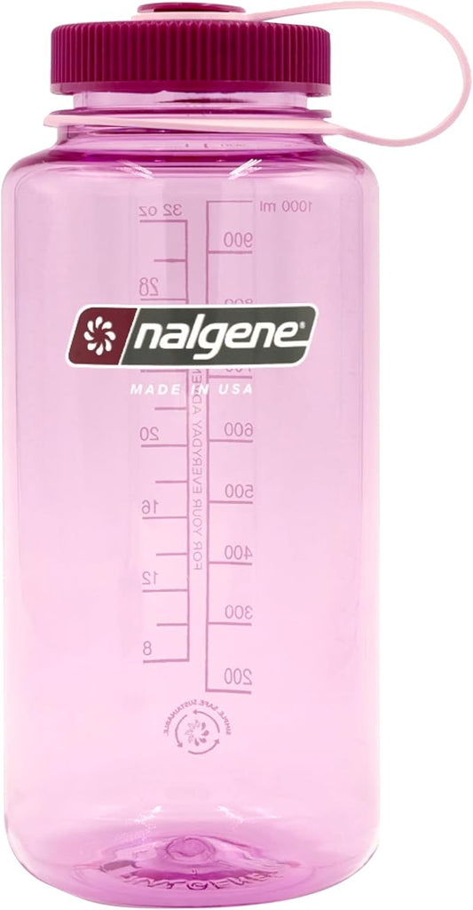 Nalgene Leak Proof Tritan BPA-Free Water Bottle - 32 oz Wide Mouth - Made in the USA for Outdoor Use & Daily Hydration (Cosmo)