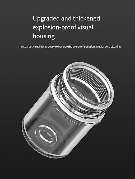 Reusable sediment water filter Water,Pipe fittings,Outdoor rinse pre-filtration,Inline Washer Filter for Washing Machine, Shower, Garden Hose, Well Water, Anti Clogging, 1/2 inch