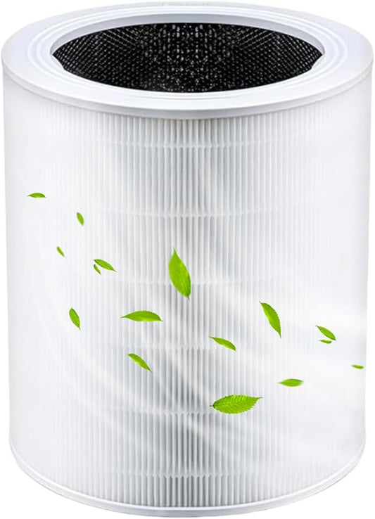 Core 600S Replacement Filter for LEVOIT Core 600S/600S-P/600S-RF Air Purifiers, 3-in-1 H13 True HEPA & Activated Carbon Filter, Large Room Home Use (White)